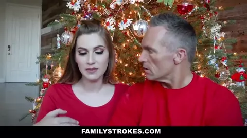 FamilyStrokes - Christmas Morning Sex With My Stepdad