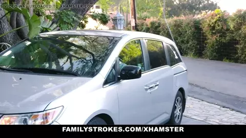 Family Strokes - Cute Teen Sucks Her StepDad For A Car